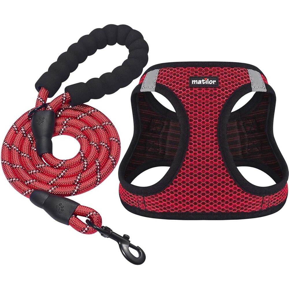 Matilor Dog Harness Vest, Red, Large